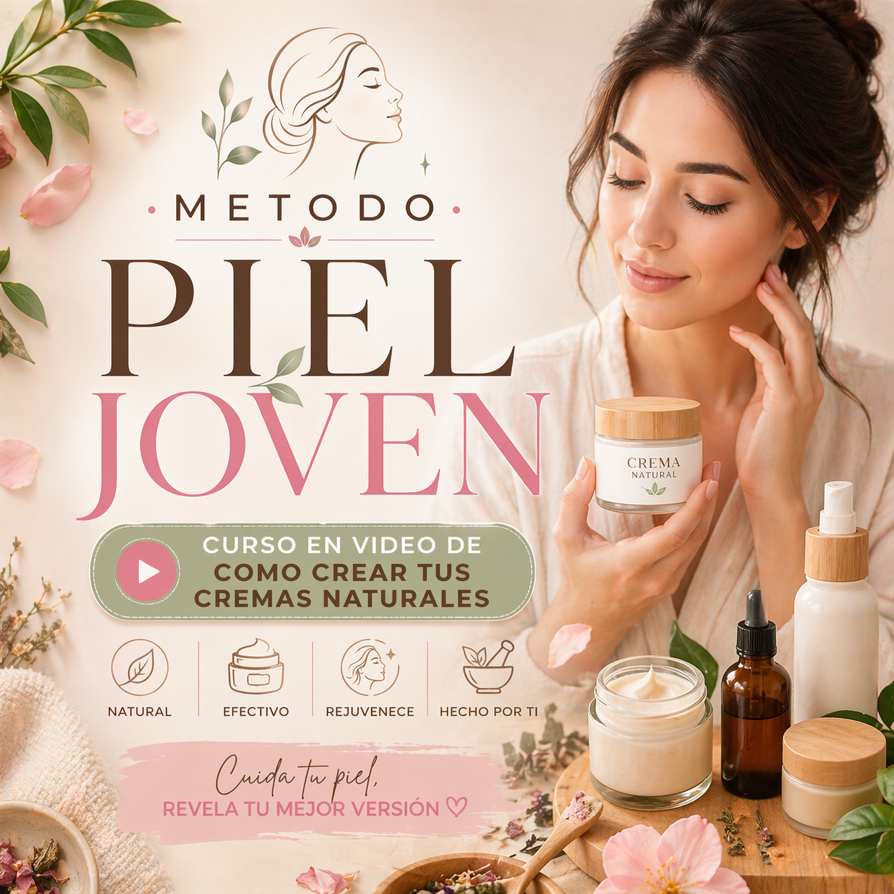 METODO PIEL JOVEN (CURSO EN VIDEO + 5 BONUS DE REGALO)